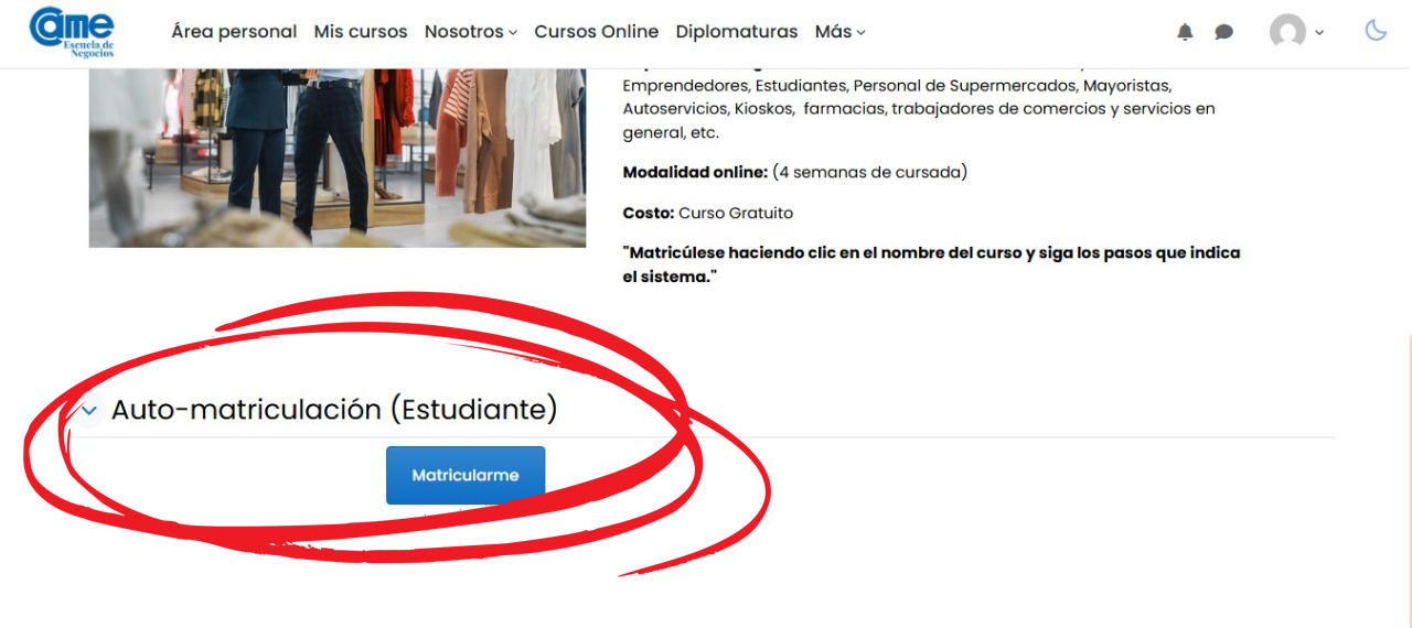 matrícula